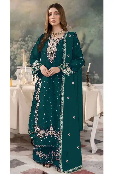 Bilqis B 231 A To D Velvet Embroidery Bulk Pakistani Salwar Suit Orders In India